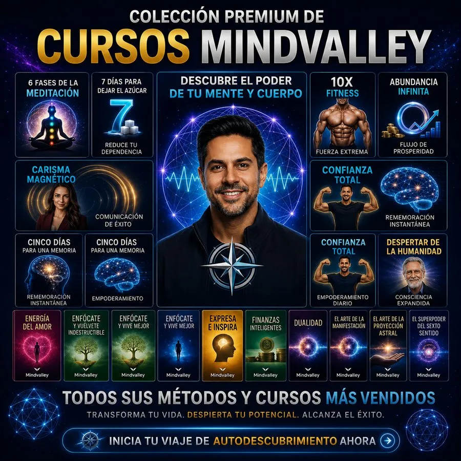 Colección de cursos Mindvalley dentro de la Biblioteca Premium